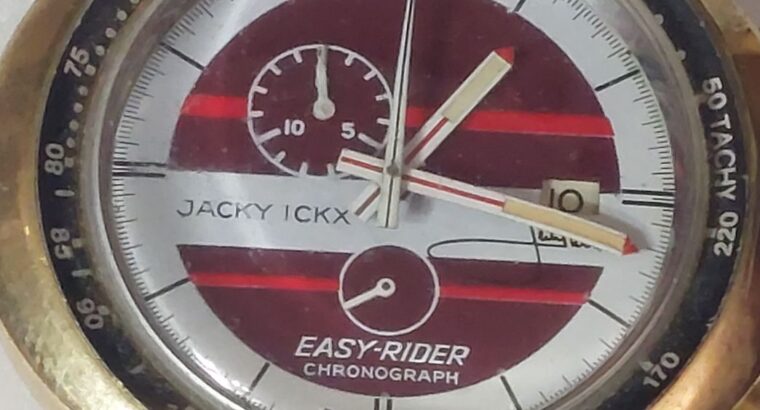 Relógio marca Jacky ickx cronógrafo caixa lâminado a ouro