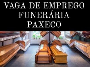 Vaga de emprego em funerária