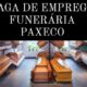 Vaga de emprego em funerária